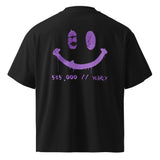 525,000 Oversized T-Shirt — Purple print, back