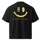 525,000 Oversized T-Shirt — Yellow print, back
